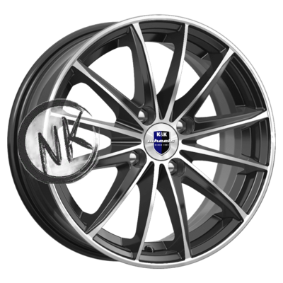 K&K 6×15/4×100 ET40 D60,1 Пойнт Бланк-оригинал (KC884) Алмаз черный SK