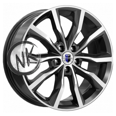 K&K 7,5×18/5×108 ET47 D60,1 Портер (КС906) Алмаз черный