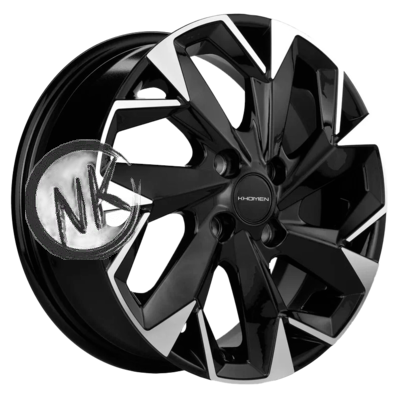 Khomen Wheels 6×15/4×100 ET45 D56,6 KHW1508 (Nexia) Black-FP