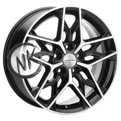 Khomen Wheels 7×17/5×114,3 ET53 D67,1 KHW1709 (Ceed) Black-FP