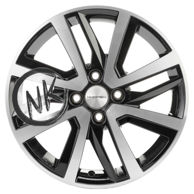 Khomen Wheels 6×16/4×100 ET48 D54,1 KHW1609 (Rio I/Solaris I) Black-FP