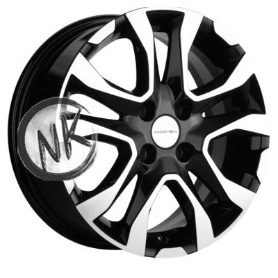 Khomen Wheels 6×15/4×100 ET46 D54,1 KHW1503 (Rio/Solaris) Black-FP
