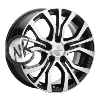Khomen Wheels 6,5×16/5×120 ET51 D65,1 KHW1608 (Multivan) Black-FP
