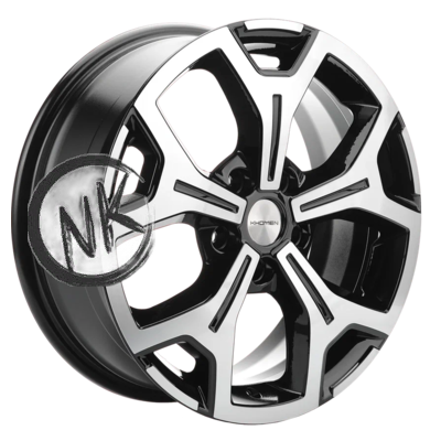 Khomen Wheels 6,5×17/5×120 ET60 D65,1 KHW1710(2) (VW Multivan) Black-FP