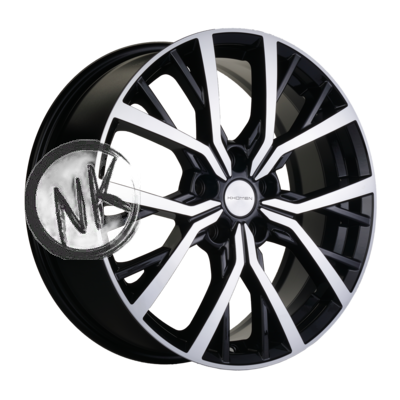 Khomen Wheels 7×18/5×114,3 ET45 D66,1 KHW1806 (Teana/X-trail/Juke) Black-FP