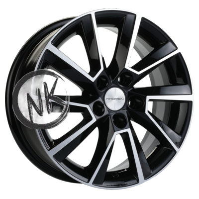 Khomen Wheels 6×15/5×105 ET39 D56,6 KHW1507 (Aveo) Black-FP