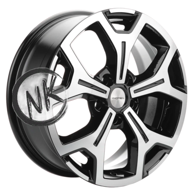 Khomen Wheels 6,5×17/5×112 ET50 D66,6 KHW1710(2) (Mercedes Vito) Black-FP