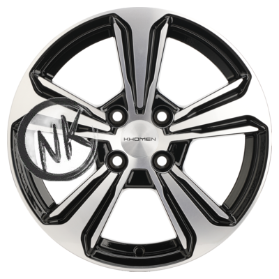 Khomen Wheels 6×15/4×100 ET50 D60,1 KHW1502 (Vesta) Black-FP