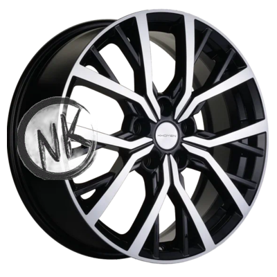 Khomen Wheels 7×18/5×114,3 ET50 D54,1 KHW1806 (Coolray) Black-FP