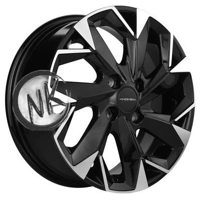 Khomen Wheels 5,5×14/4×100 ET45 D56,1 KHW1402 (Honda Civic) Black-FP