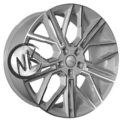 Khomen Wheels 9,5×21/5×120 ET45,5 D62,5 KHW2101 (Li 7/9) F-Silver-FP