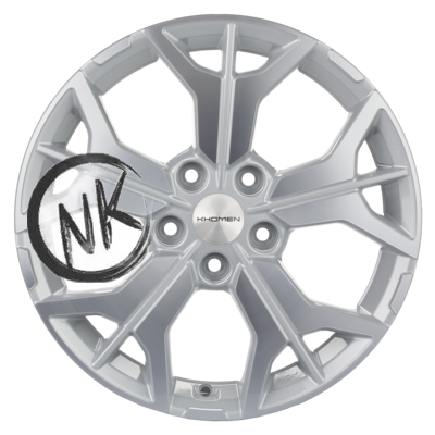 Khomen Wheels 7×17/5×112 ET40 D57,1 KHW1715 (Kodiaq/Tiguan) F-Silver-FP