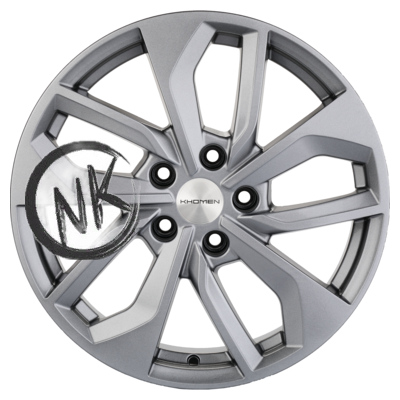 Khomen Wheels 7×17/5×112 ET40 D57,1 KHW1703 (Kodiaq/Tiguan) G-Silver