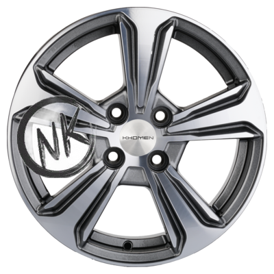 Khomen Wheels 6×15/4×100 ET50 D60,1 KHW1502 (Vesta) G-Silver-FP