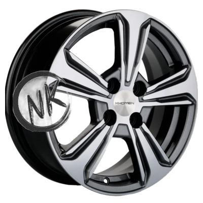 Khomen Wheels 6×15/4×100 ET46 D54,1 KHW1502 (Rio/Solaris) G-Silver-FP