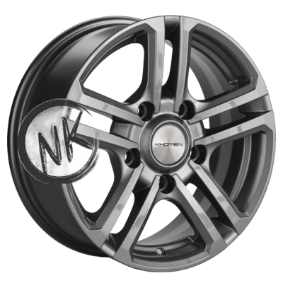 Khomen Wheels 6,5×16/5×139,7 ET35 D98,5 KHW1602 (Niva 4×4 Bronto) Gray