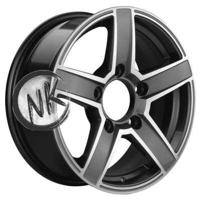 Khomen Wheels 6,5×16/5×139,7 ET35 D98,5 KHW1614 (Niva 4×4 Bronto) Gray-FP