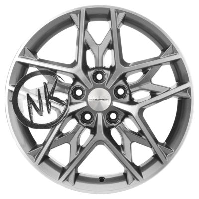 Khomen Wheels 7×17/5×114,3 ET50 D67,1 KHW1709 (CX-5/Seltos/Optima) Gray-FP