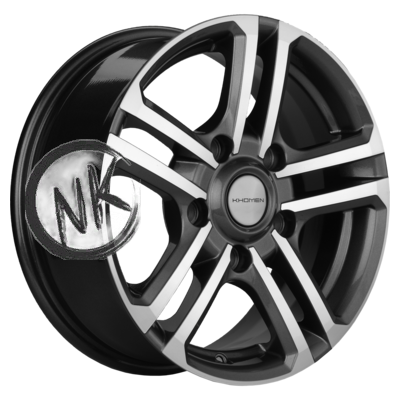 Khomen Wheels 6,5×16/5×139,7 ET35 D98,5 KHW1602 (Niva 4×4 Bronto) Gray-FP (под ORG)