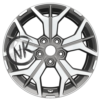 Khomen Wheels 7×17/5×112 ET40 D57,1 KHW1715 (Kodiaq/Tiguan) Gray-FP