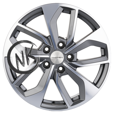 Khomen Wheels 7×17/5×114,3 ET45 D60,1 KHW1703 (Changan/Geely/Lexus/Toyota) Gray-FP