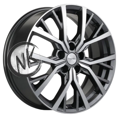 Khomen Wheels 7×18/5×112 ET43 D57,1 KHW1806 (Kodiaq/Tiguan) Gray-FP