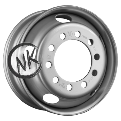 SRW 6,75×17,5/10×225 ET132 D176 Silver (5176774) (9,5 мм) Китай, прицеп 2 180 кг