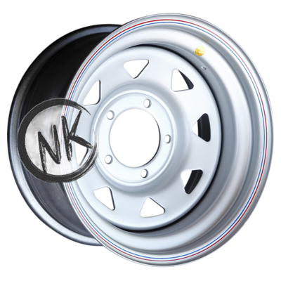 Off-Road Wheels 8×16/5×139,7 ET-19 D110 УАЗ (треуг. мелкий) Серебристый