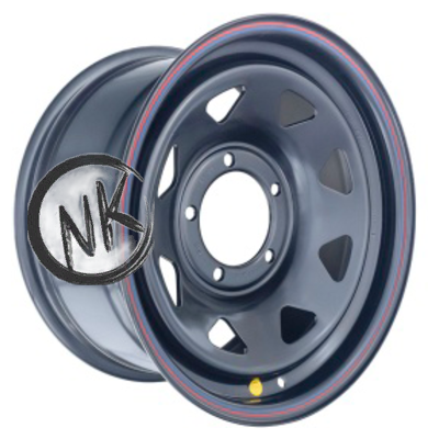 Off-Road Wheels 7×16/5×139,7 ET15 D110 УАЗ Х (треуг. мелкий) Черный (с увелич.полкой)