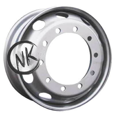 Better 8,25×22,5/10×335 ET169 D281 Sil (BT22814) (14 мм) Китай, Европеец 3 600 кг с вент.