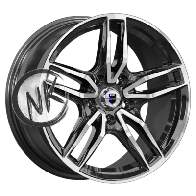 K&K 8×17/5×112 ET45 D66,6 Бартон (КС1110) Алмаз черный