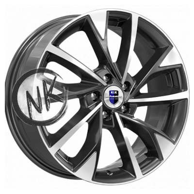 K&K 7×17/5×110 ET48,5 D63,35 Роквуд (КС900) Алмаз черный