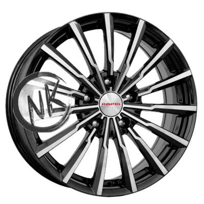 K&K 5,5×14/4×100 ET39 D56,6 Акцент-оригинал (КС641) Алмаз черный