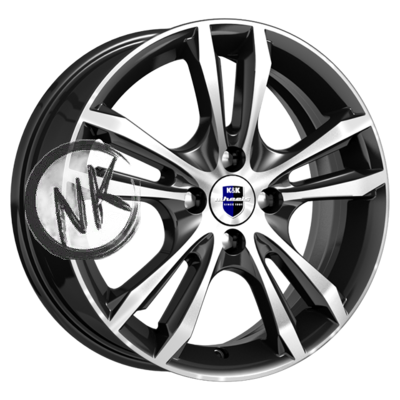 K&K 6×16/5×114,3 ET43 D67,1 Samara-оригинал (КС866) Алмаз черный SK