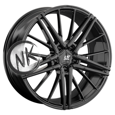 LS FlowForming 10×20/5×120 ET35 D74,1 RC76 BK (конус, Колпак+лого)