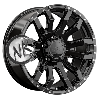LS 9×20/5×150 ET25 D110,5 1294 BK (конус, Колпак+лого)