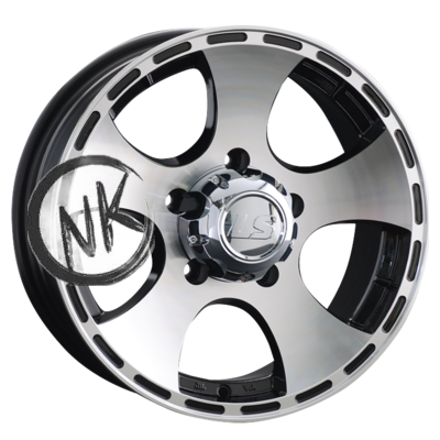 LS 7×16/5×139,7 ET5 D108,5 795 BKF (конус, Колпак+лого)