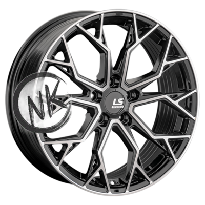 LS FlowForming 8×18/5×120 ET20 D74,1 RC61 BKF (конус)