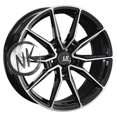 LS FlowForming 8,5×20/5×112 ET30 D66,6 RC58 BKF (конус)
