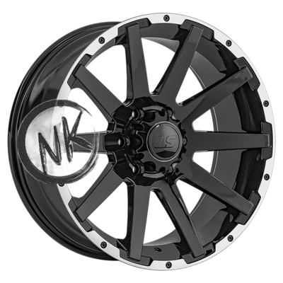 LS 9×20/6×139,7 ET20 D100,1 1302 BKL (конус, Колпак+лого)