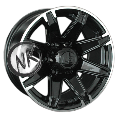 LS 8×16/6×139,7 ET10 D110,5 763 BKL (конус, Колпак+лого)