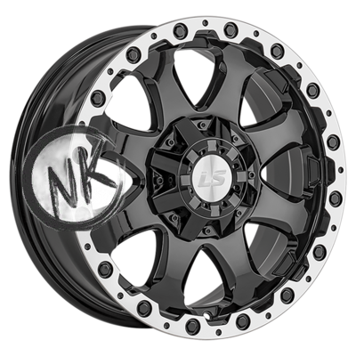LS 8×17/6×139,7 ET36 D100,1 1375 BKL (конус, Колпак+лого)