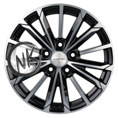 Khomen Wheels 6,5×16/5×112 ET39,5 D66,6 KHW1611 (Actyon) Black-FP