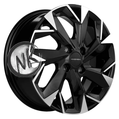 Khomen Wheels 6×15/4×98 ET35 D58,6 KHW1508 (Lada Granta) Black-FP