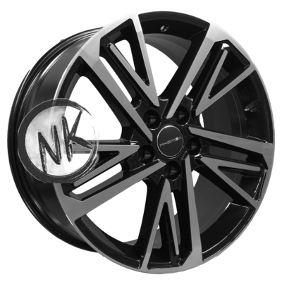 Khomen Wheels 8×18/5×114,3 ET50 D60,1 KHW1815 (Camry NEW) Black-FP
