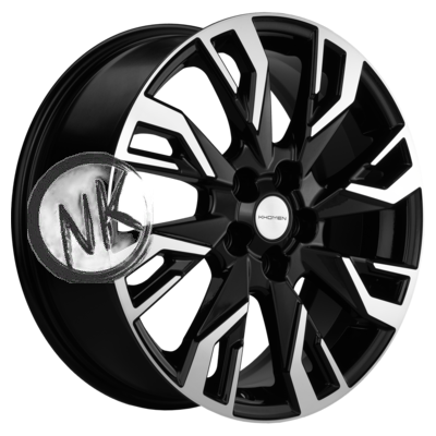 Khomen Wheels 7×18/5×108 ET33 D60,1 KHW1809 (OMODA C5) Black-FP