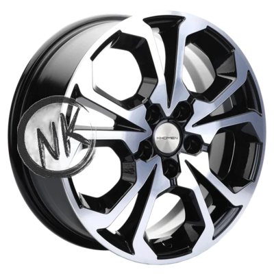 Khomen Wheels 7×17/5×108 ET43 D65,1 KHW1711 (DFM AX 7) Black-FP