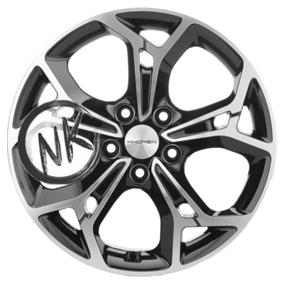 Khomen Wheels 7×17/5×114,3 ET50 D67,1 KHW1702 (CX-5/Seltos/Optima) Black-FP