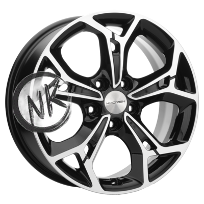 Khomen Wheels 7×17/5×114,3 ET48 D67,1 KHW1702 (Kia K5) Black-FP