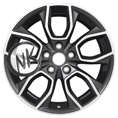 Khomen Wheels 7×17/5×114,3 ET48 D67,1 KHW1713 (Kia K5) Black-FP